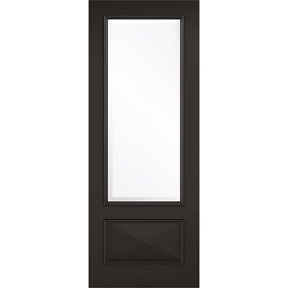 Knightsbridge - Glazed - Black Internal Door - 1981 x 762 x 35mm