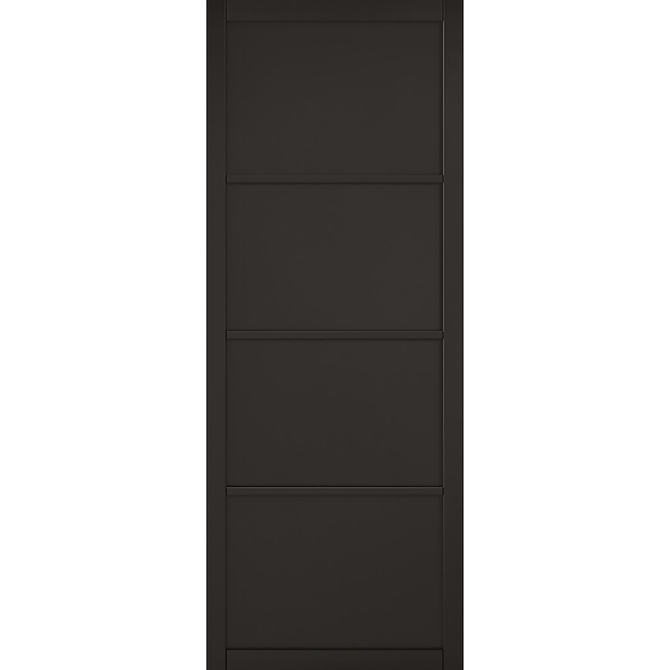 Soho - 4 Panel Primed Black Internal Door - 1981 x 686 x 35mm