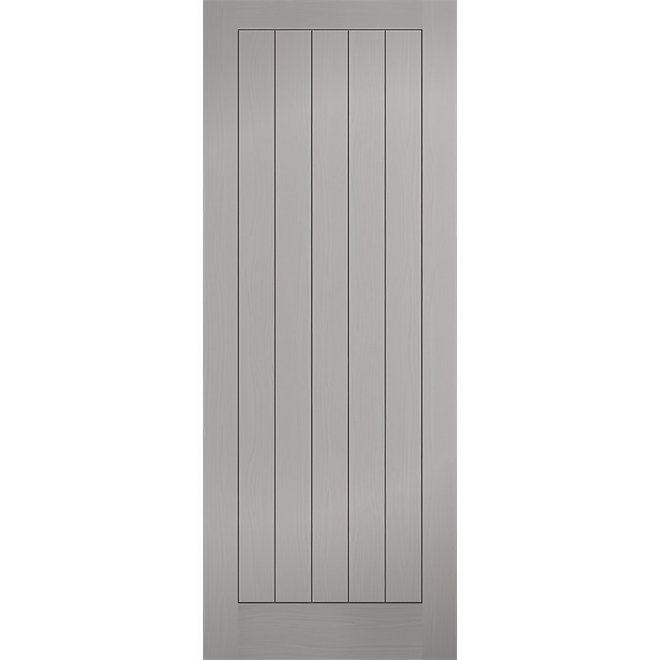 Textured - Vertical  Panel - Grey Internal Door - 1981 x 762 x 35mm