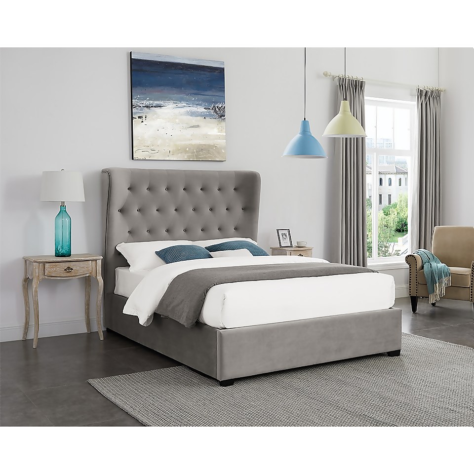 Belgravia Double Bed - Grey