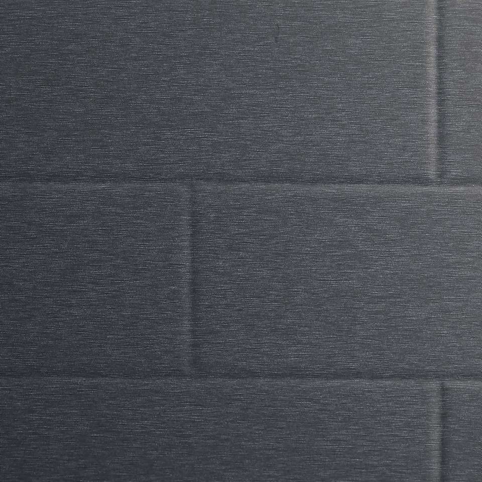 Wetwall Brushed Black 2 Sided Wall Kit - Composite