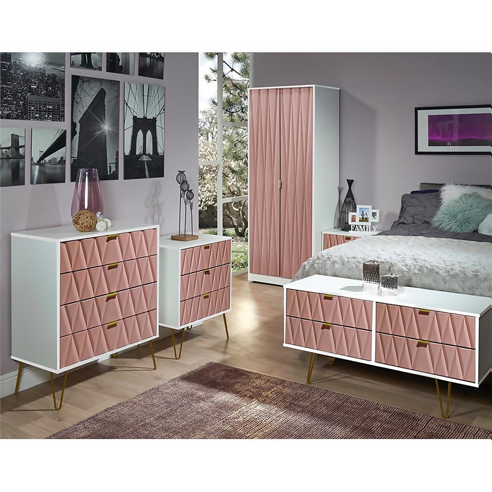 Ice 4 Drawer Bed Box - Pink