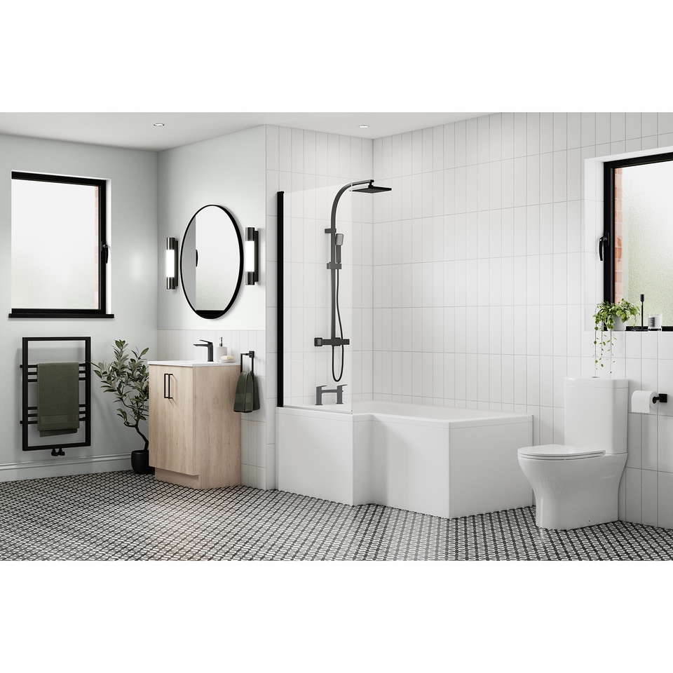 Homebase Bathroom Mid Sheen Paint - White Tundra 2.5L