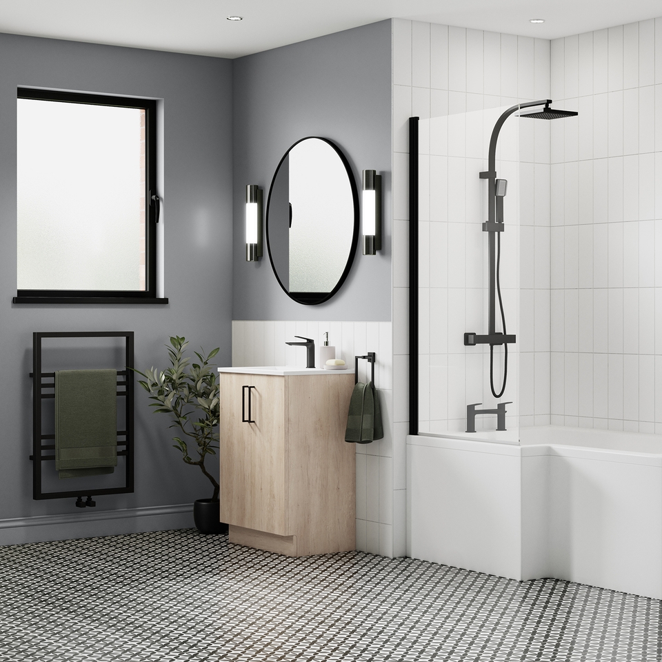 Homebase Bathroom Mid Sheen Paint - Flintstone 2.5L