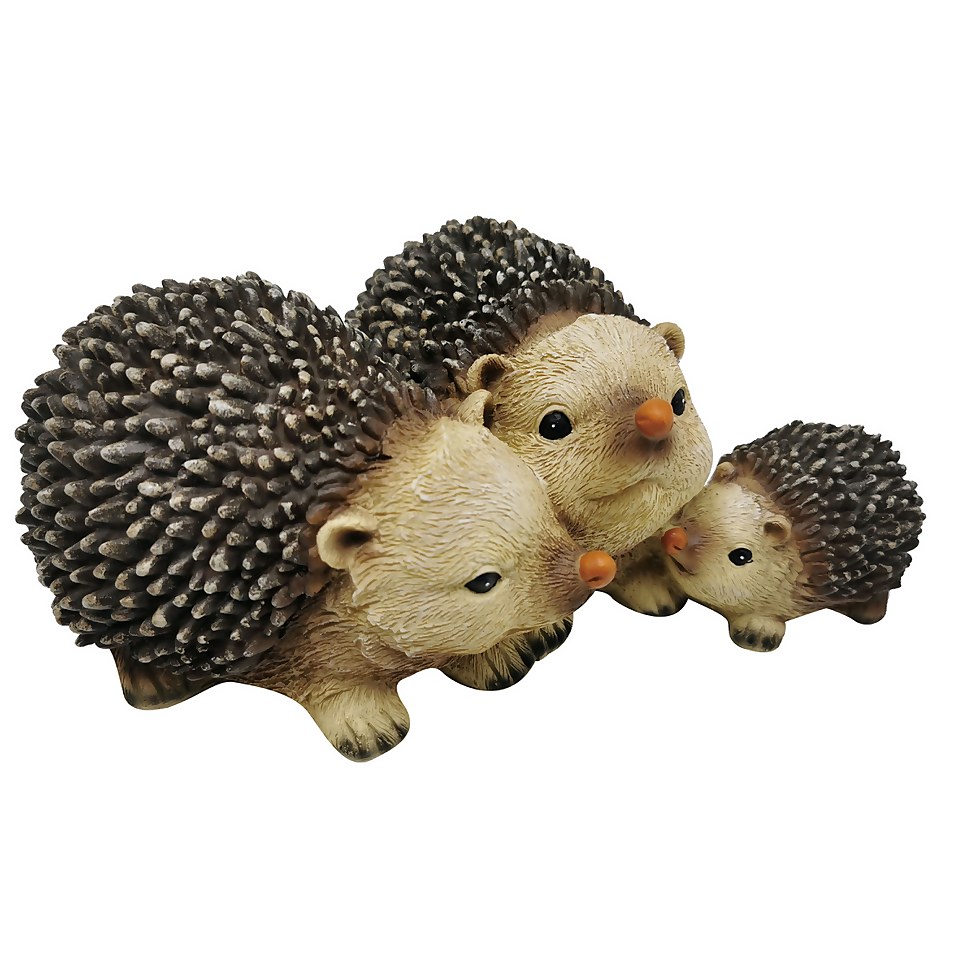 Resin Hedgehog Family