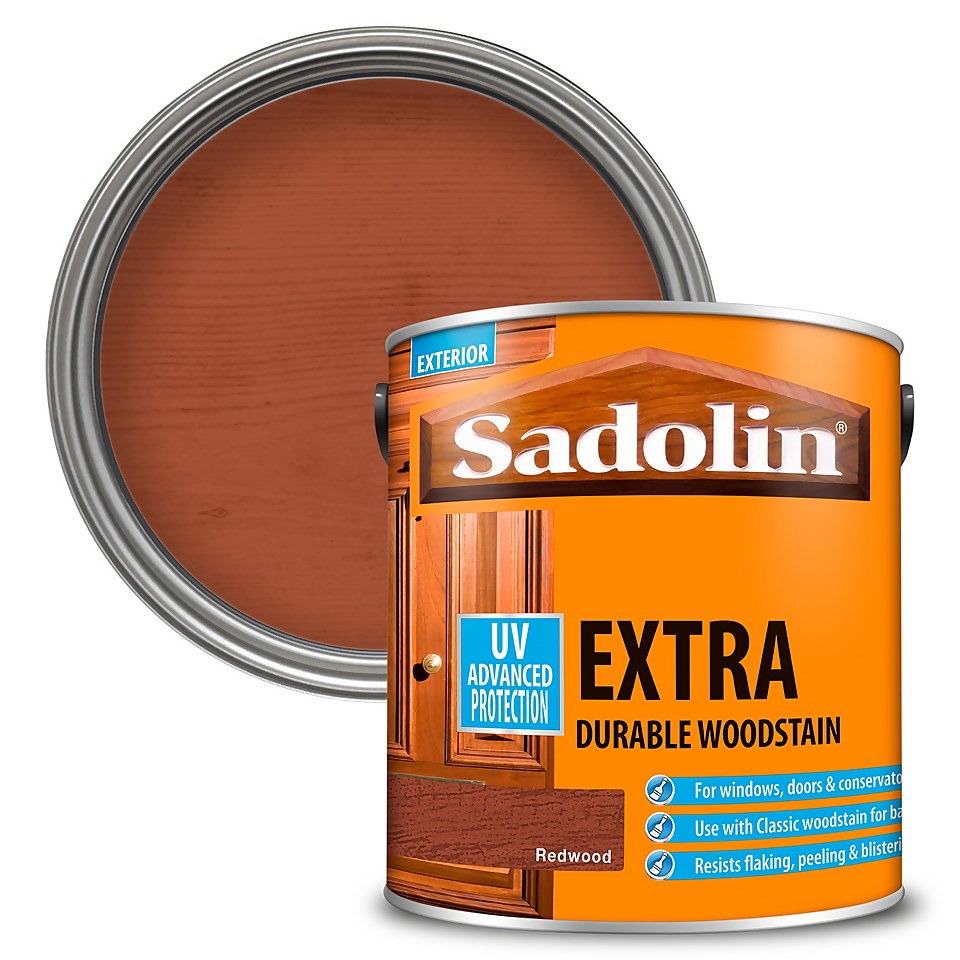 Sadolin Extra Durable Woodstain Redwood - 2.5L