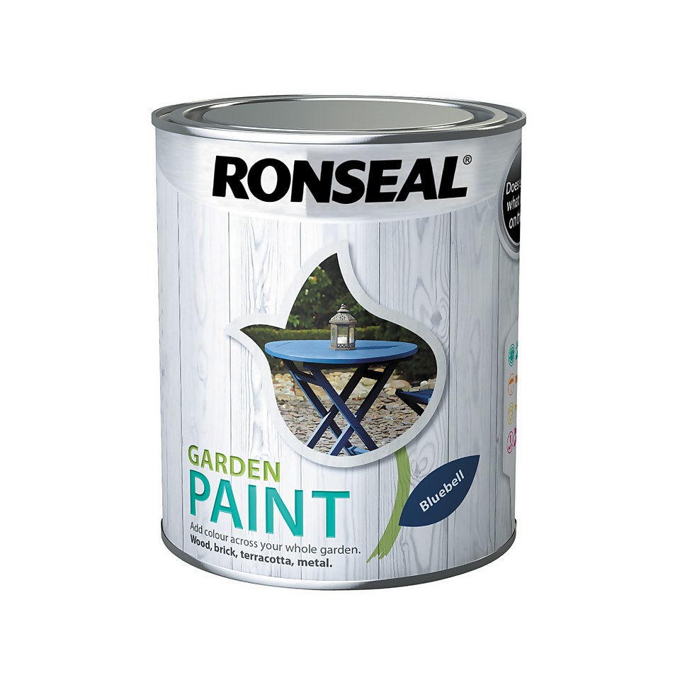 Ronseal Garden Paint Bluebell - 750ml