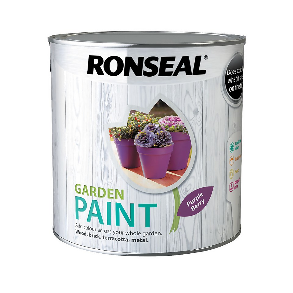 Ronseal Garden Paint Purple Berry - 2.5L