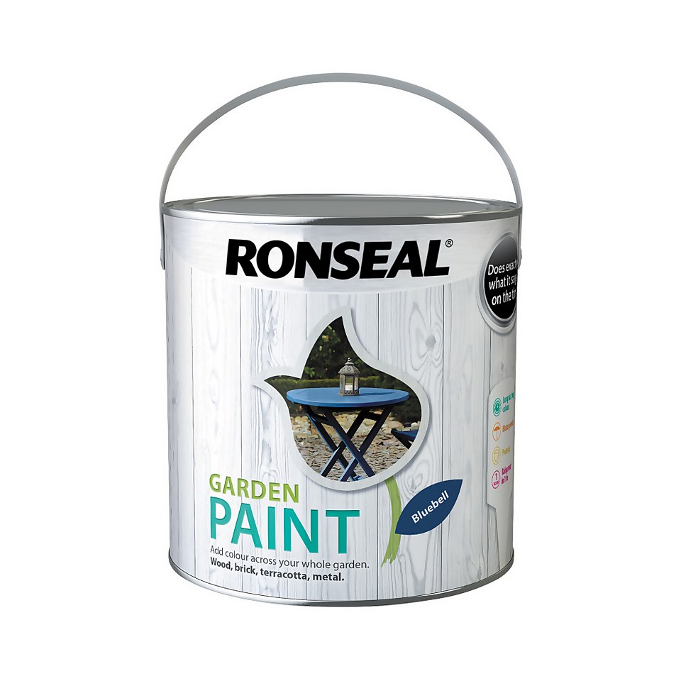 Ronseal Garden Paint Bluebell - 2.5L