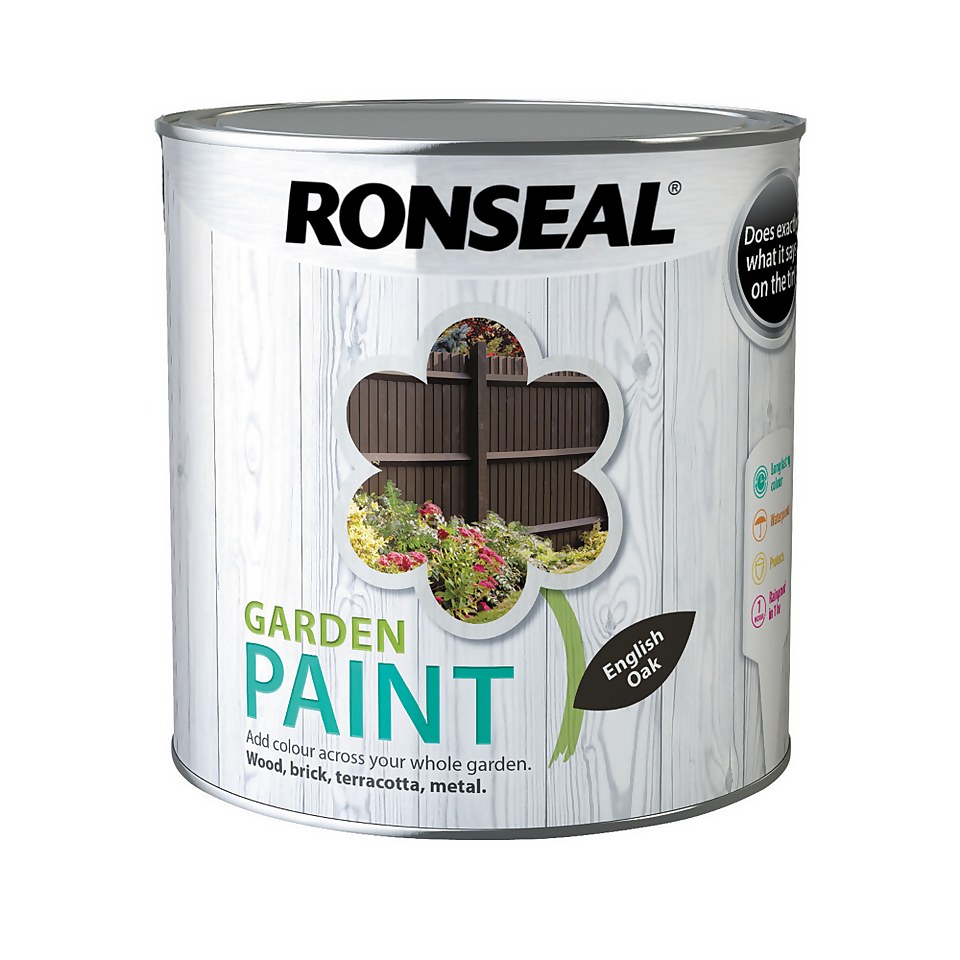 Ronseal Garden Paint English Oak - 2.5L