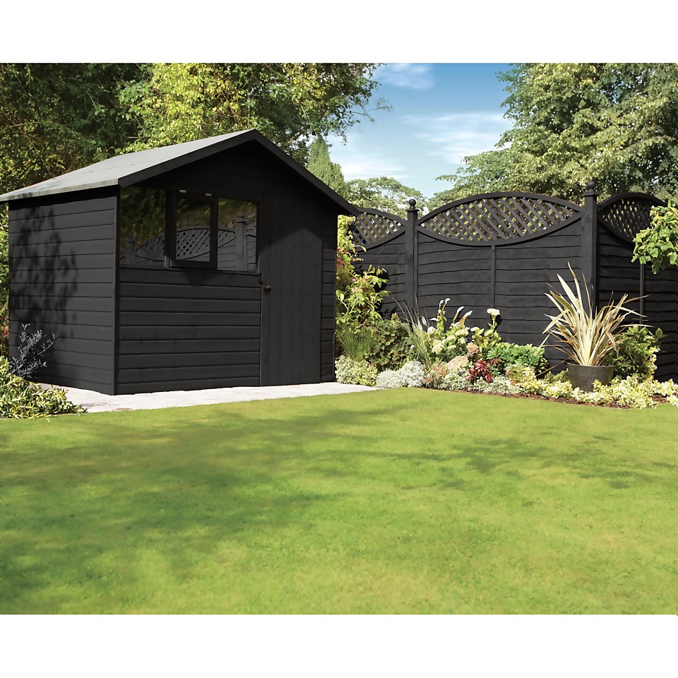 Ronseal Fence Life Plus Paint Tudor Black Oak - 5L