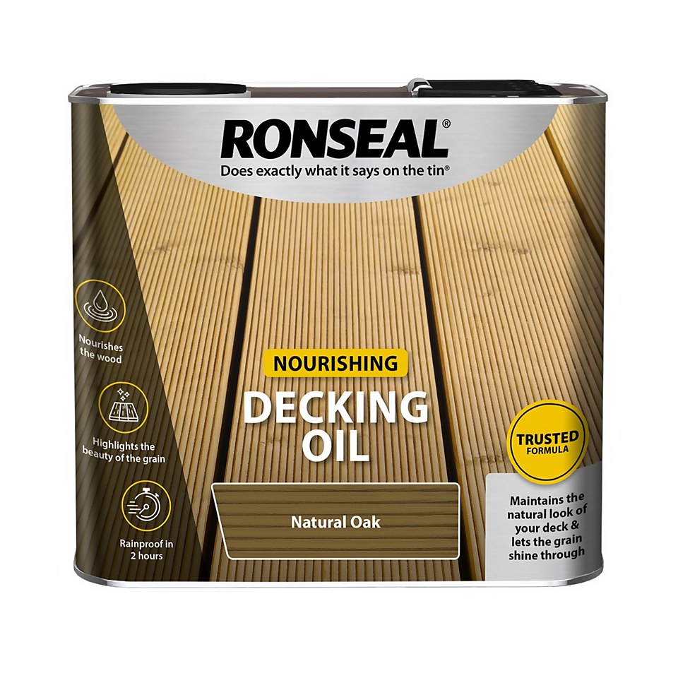 Ronseal Decking Oil Natural Oak - 2.5L
