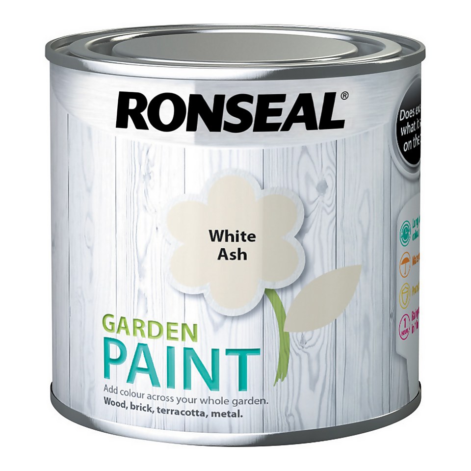 Ronseal Garden Paint White Ash - 250ml