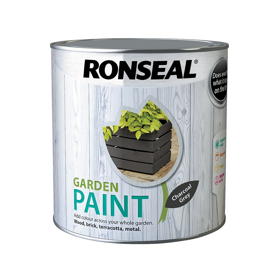 Ronseal Garden Paint Charcoal Grey - 2.5L