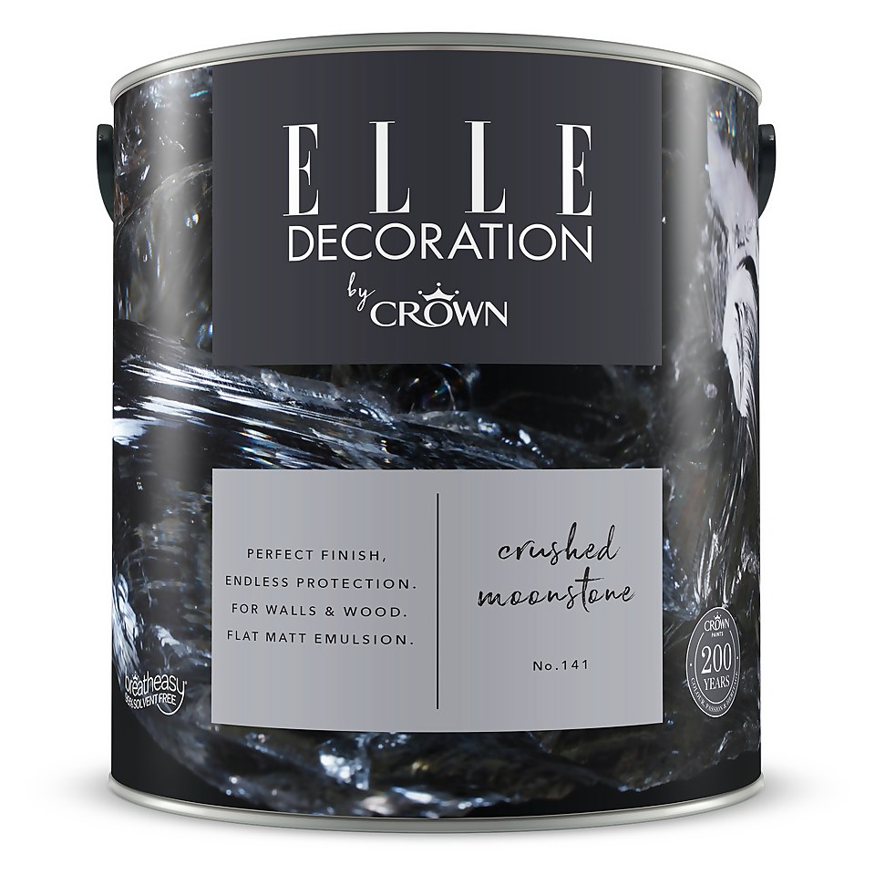ELLE Decoration by Crown Flat Matt Paint Crushed Moonstone - 2.5L