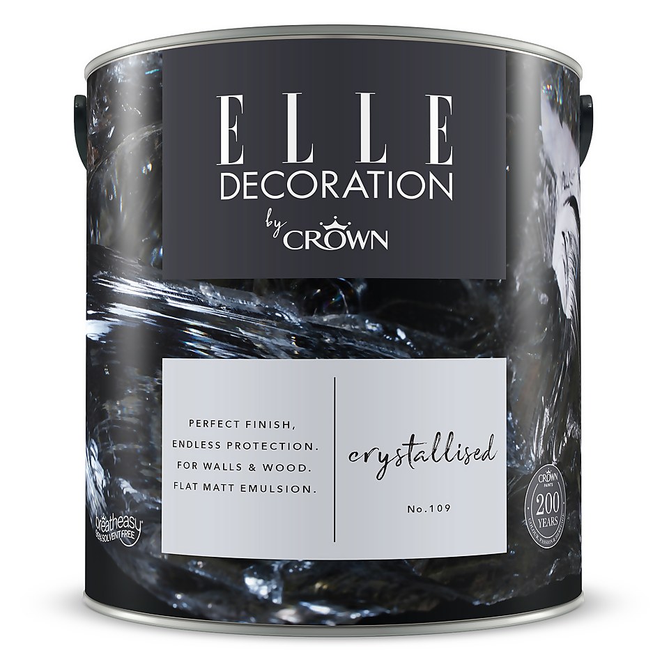 ELLE Decoration by Crown Flat Matt Paint Crystallised - 2.5L