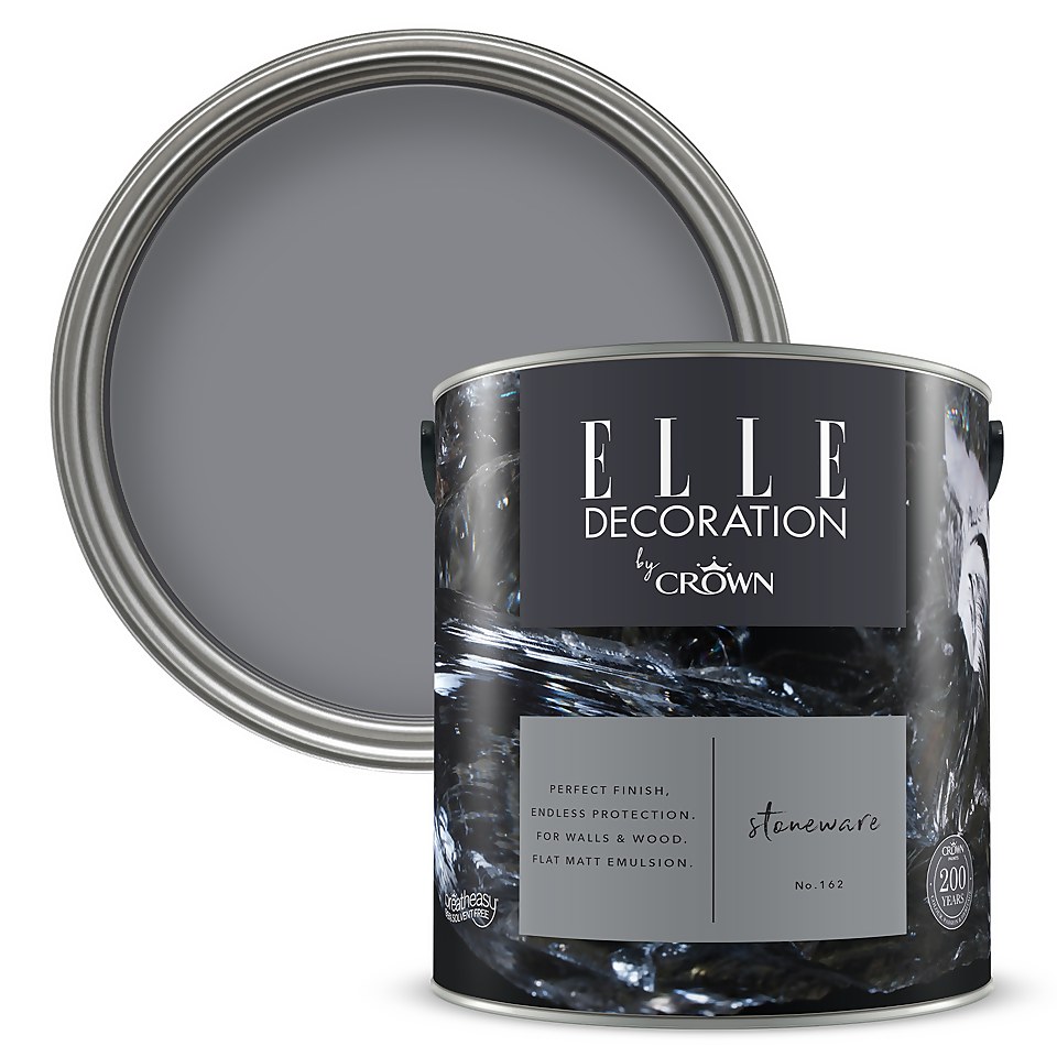 ELLE Decoration by Crown Flat Matt Paint Stoneware - 2.5L