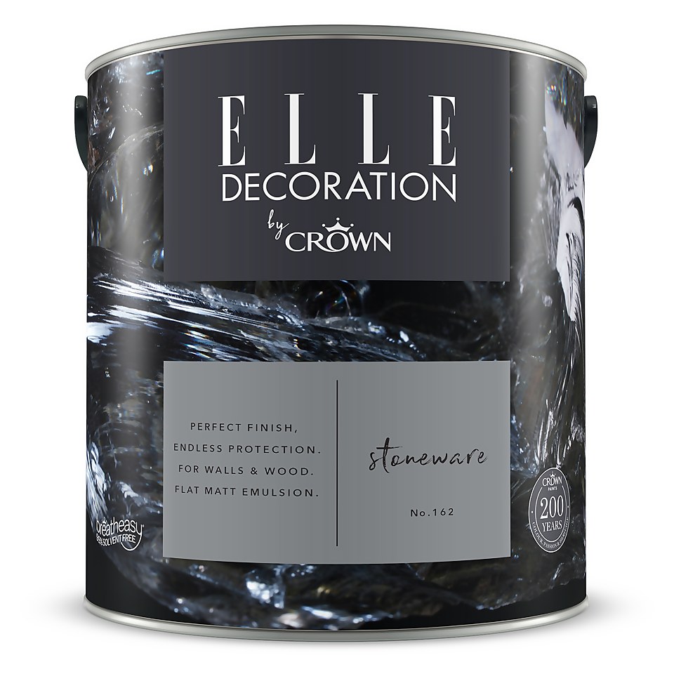 ELLE Decoration by Crown Flat Matt Paint Stoneware - 2.5L