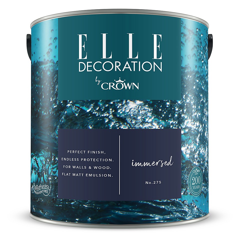 ELLE Decoration by Crown Flat Matt Paint Immersed - 2.5L