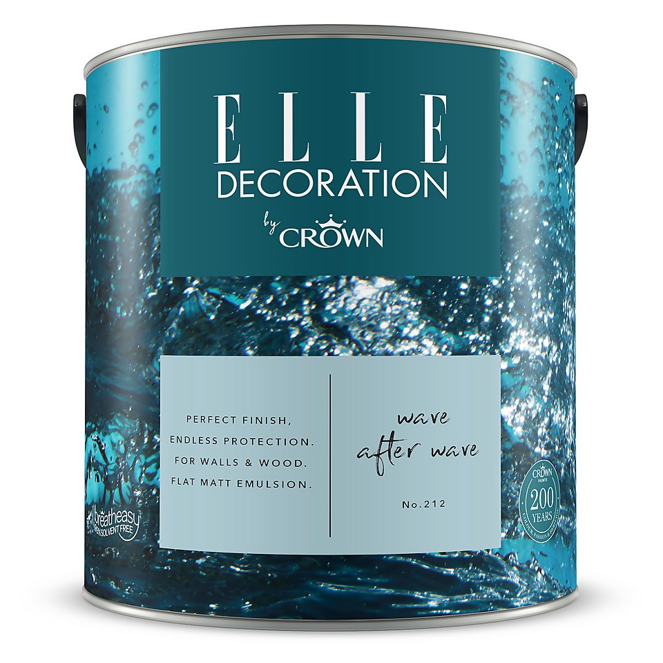 ELLE Decoration by Crown Flat Matt Paint Wave After Wave - 2.5L