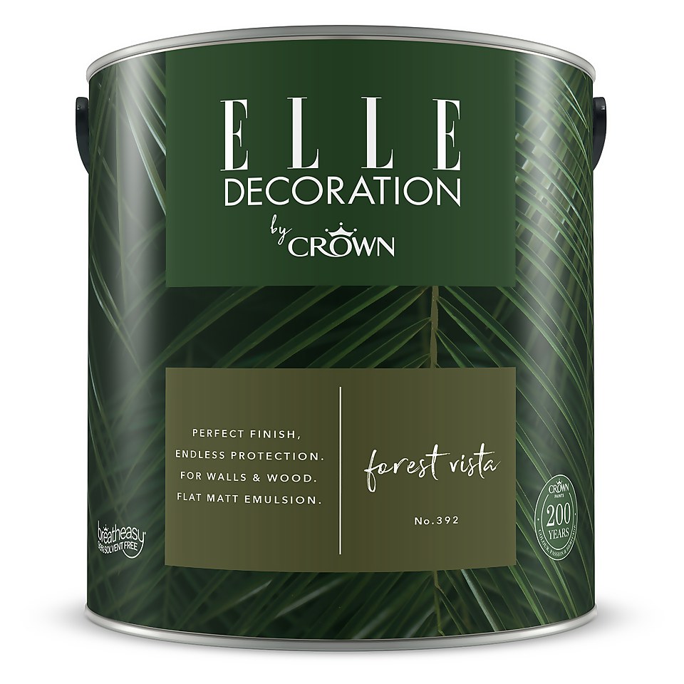 ELLE Decoration by Crown Flat Matt Paint Forest Vista - 2.5L