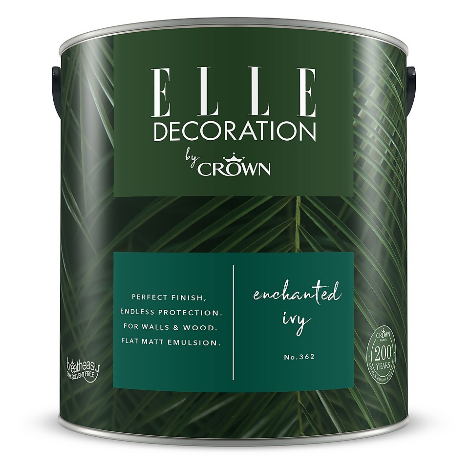 ELLE Decoration by Crown Flat Matt Paint Enchanted Ivy - 2.5L