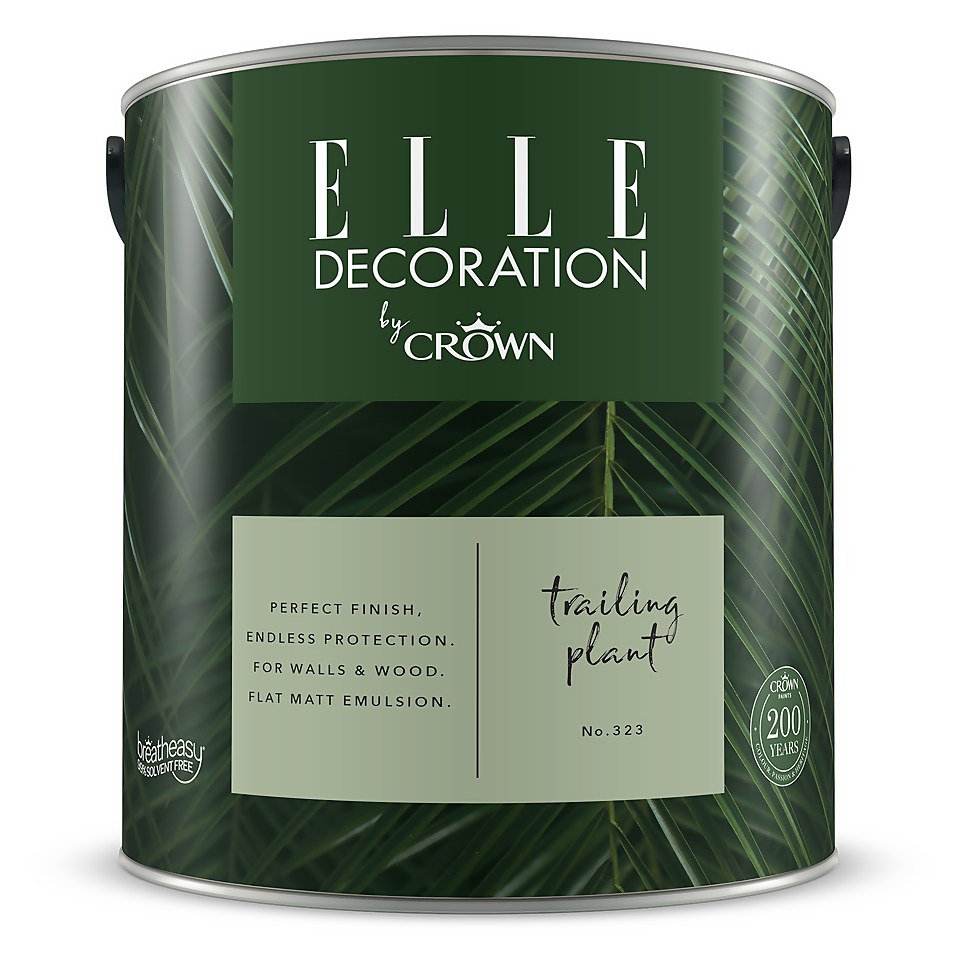 ELLE Decoration by Crown Flat Matt Paint Trailing Plant - 2.5L