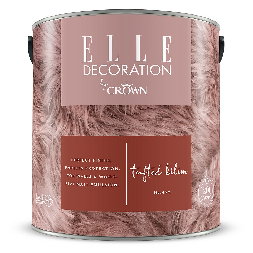 ELLE Decoration by Crown Flat Matt Paint Tufted Kilim - 2.5L