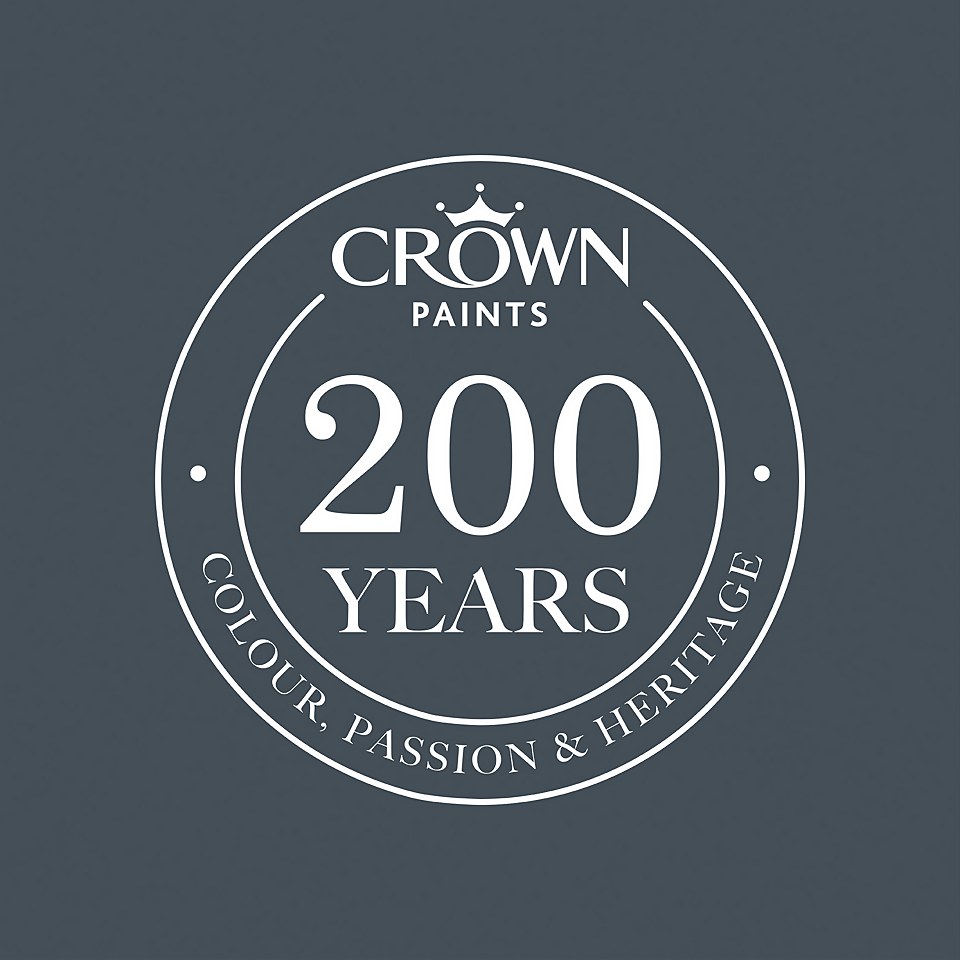 ELLE Decoration by Crown Flat Matt Paint Absolute Granite - Tester 125ml