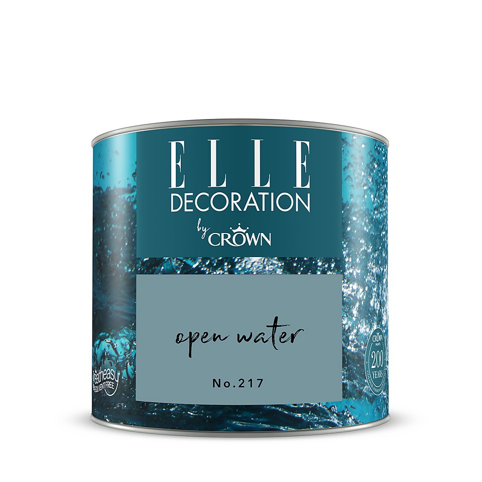 ELLE Decoration by Crown Flat Matt Paint Open Water - Tester 125ml