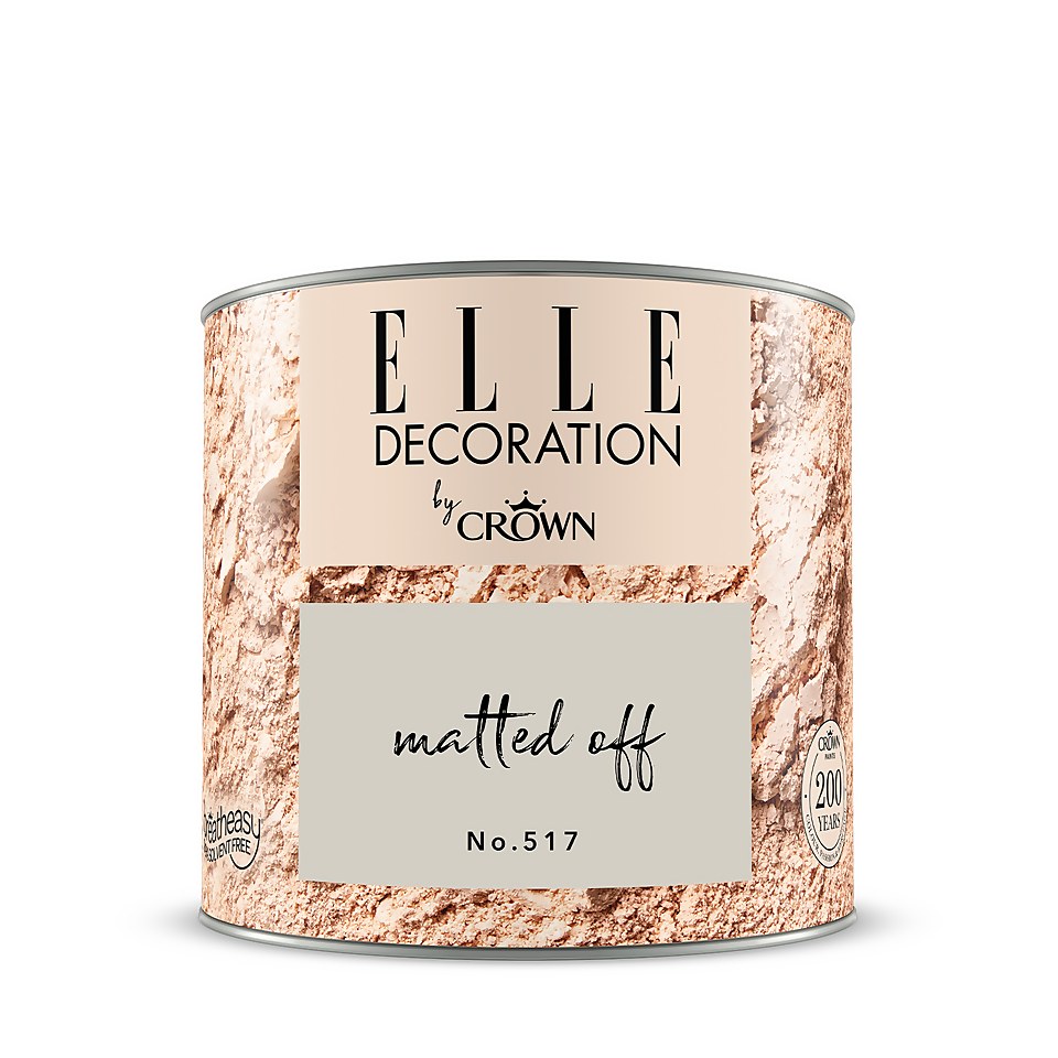 Elle Decoration by Crown Flat Matt Paint Matted Off - 125ml
