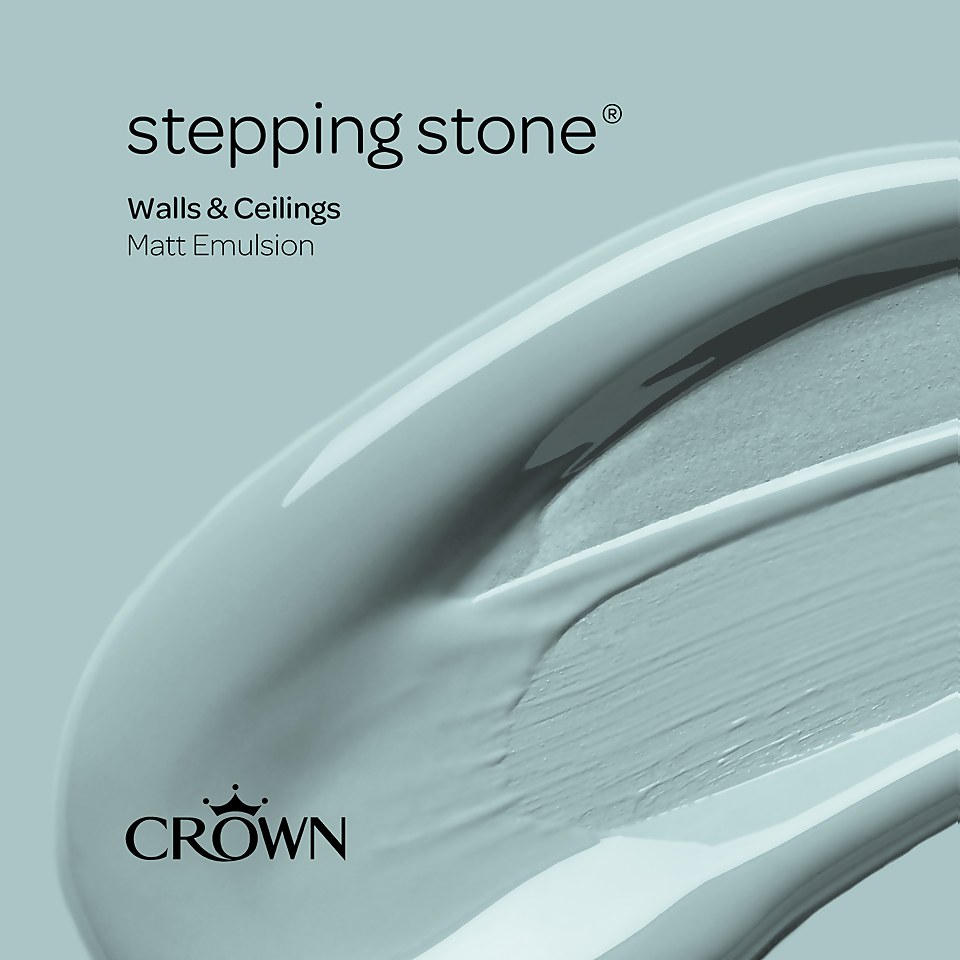 Crown Walls & Ceilings Matt Emulsion Paint Stepping Stone - Tester 40ml