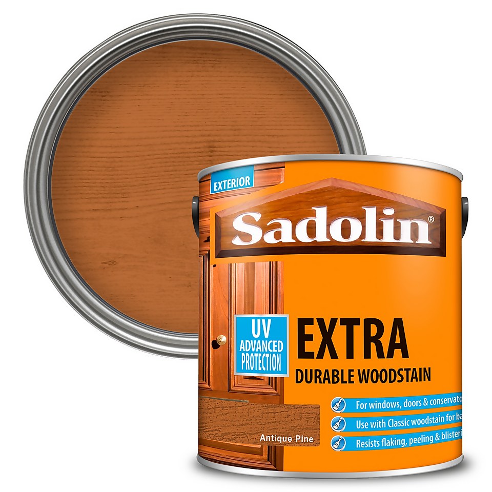 Sadolin Extra Durable Woodstain Antique Pine - 2.5L