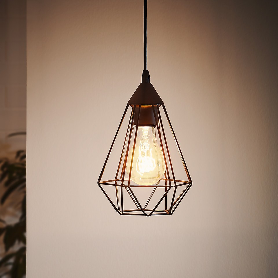 Eglo Tarbes Small Pendant Light - Black