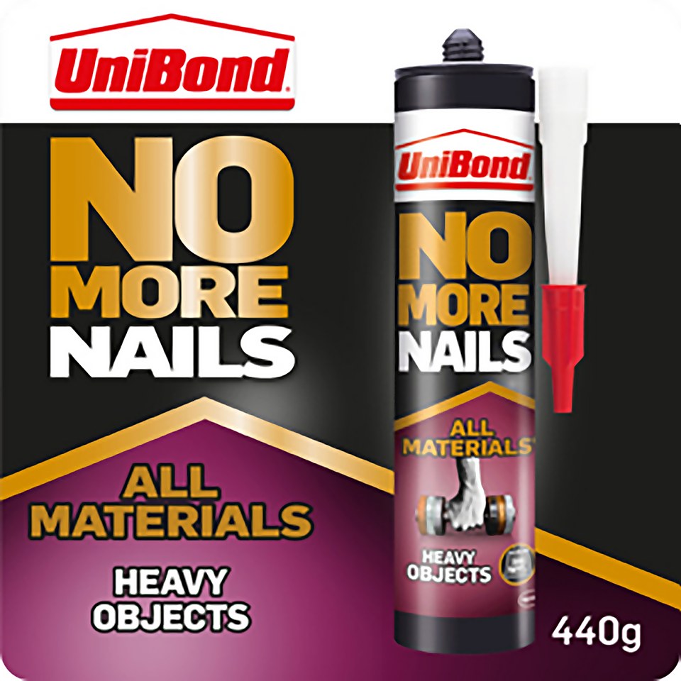 UniBond Materials No More Nails All Materials Heavy Objects Grab Adhesive Cartridge 440g