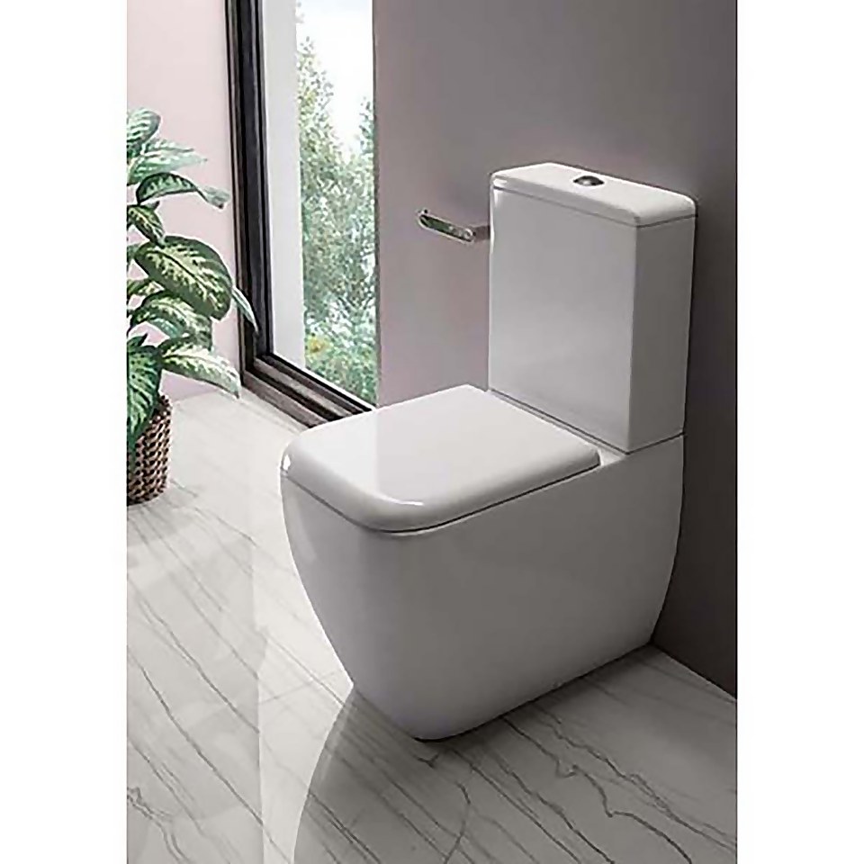 Bathstore Cedar Back To Wall Close Coupled Toilet