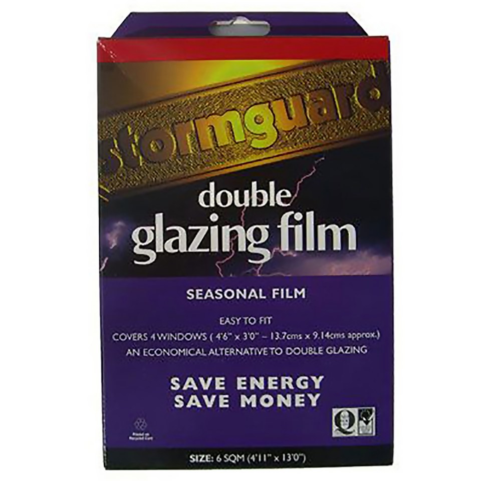 Stormguard Secondary Glazing Film Draught Excluder - 6sq m