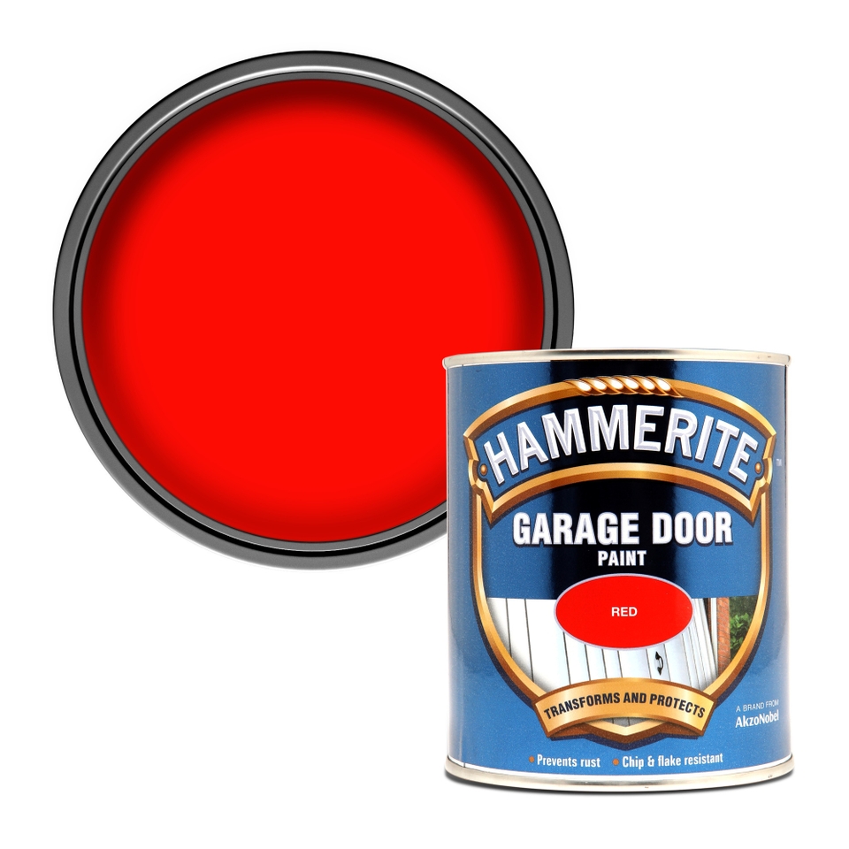 Hammerite Garage Door Paint Red 750ml Homebase