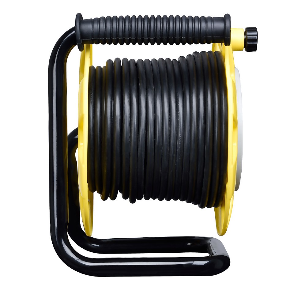 Masterplug 4 Socket Cable Reel 30m Yellow/Black