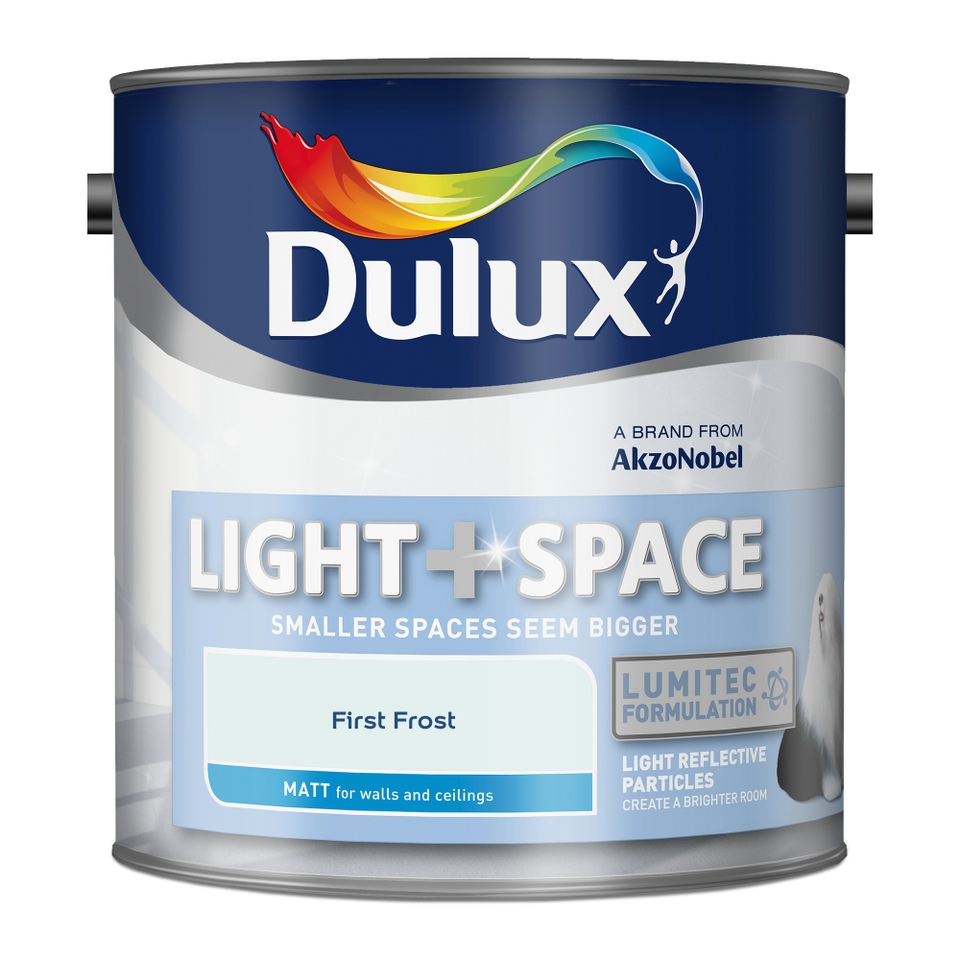 Dulux Light & Space Matt Emulsion Paint First Frost - 2.5L