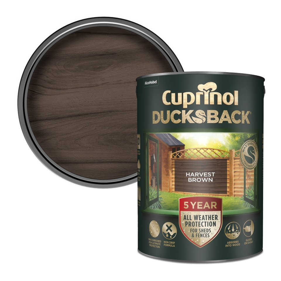 Cuprinol 5 Year Ducksback Harvest Brown - 5L