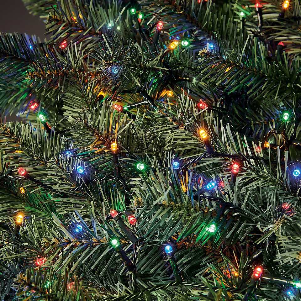 600 LED String Christmas Tree Lights - Multi-coloured