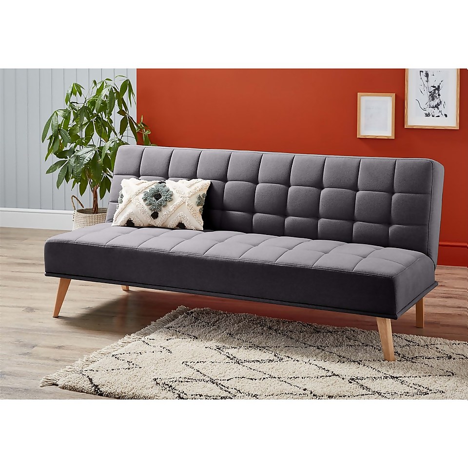 Click Clack Kelly Sofa Bed Grey Homebase