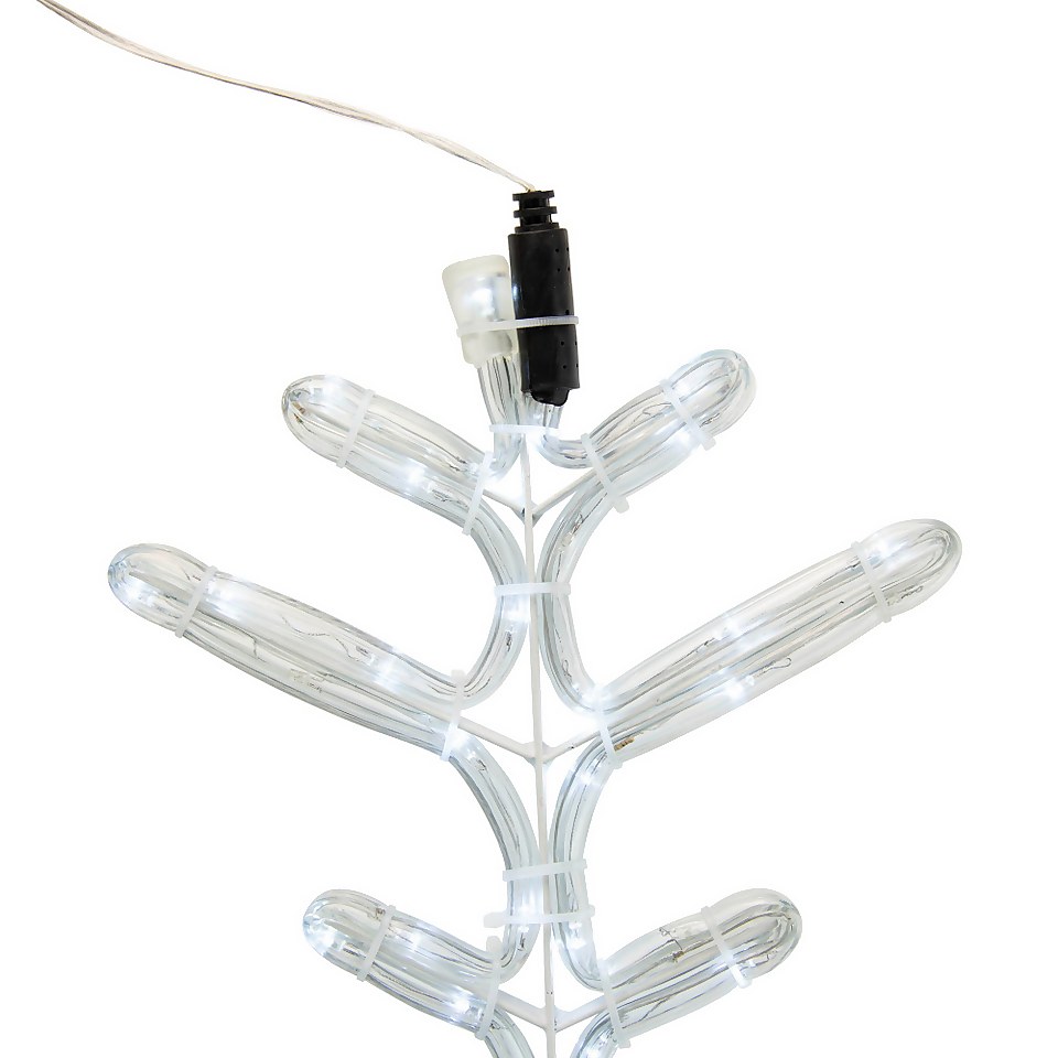 Snowflake Bright White Flashing LED Outdoor Christmas Light Decoration - 80cm