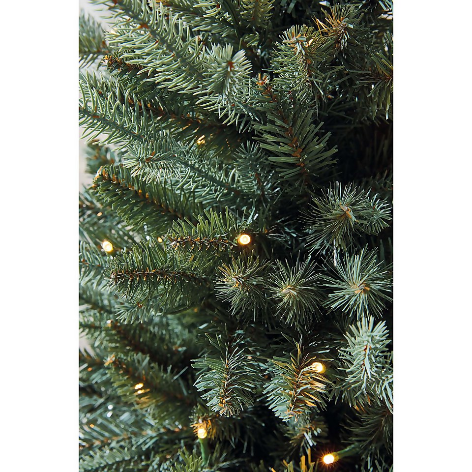 3ft 6in Pre-lit Barrel Potted Christmas Tree (Battery Operated)
