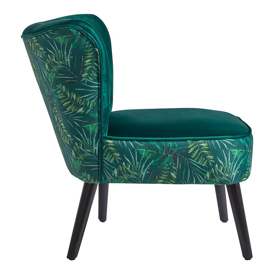 Jessica Jungle Print Occasional Chair - Green