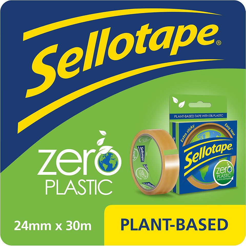 Sellotape Zero Plastic Tape - 1 Roll