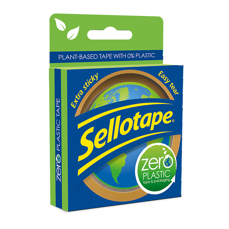 Sellotape Zero Plastic Tape - 1 Roll