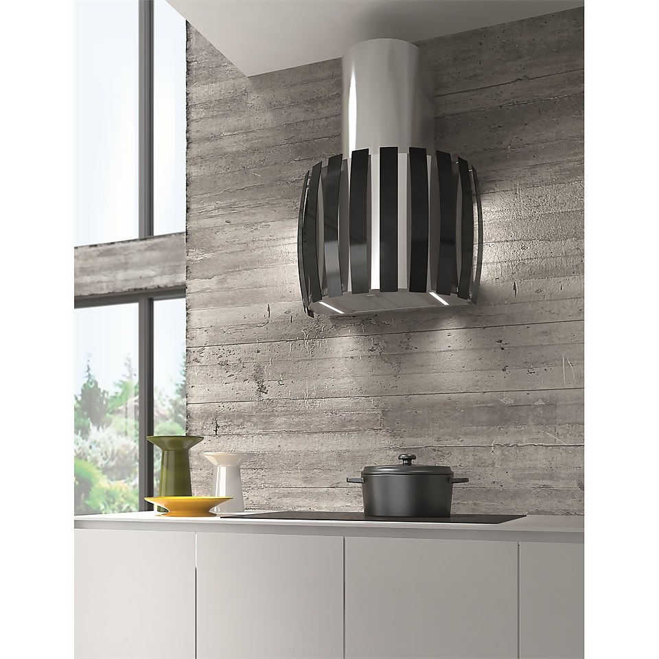 Inox Kudos Wall Mounted Extractor Stainless Steel - Black
