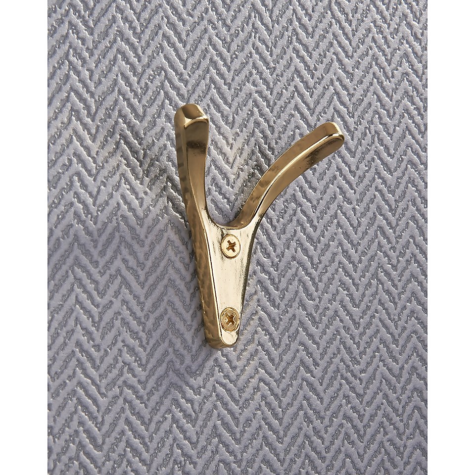 Two Prong Ant Hook - Polished Brass